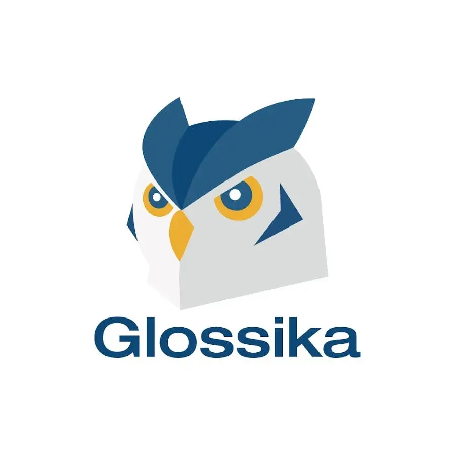 logotipo de revisión italiana de Glossika