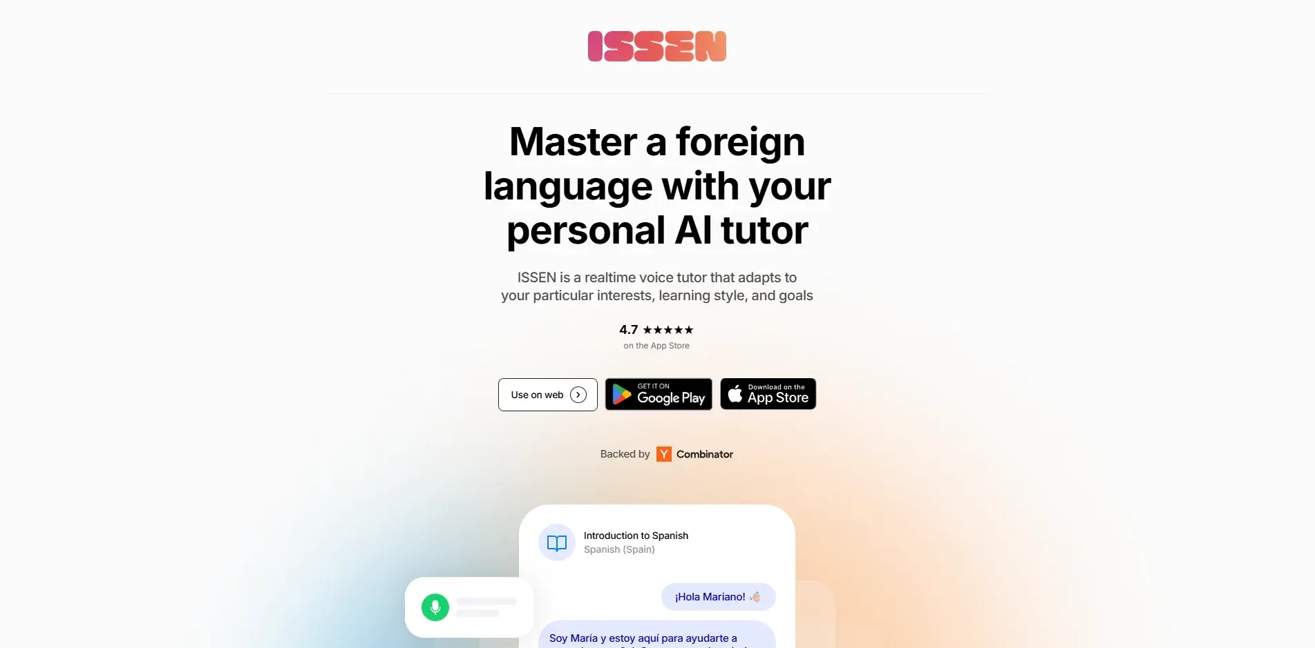 Home page del sito web di recensioni di issen