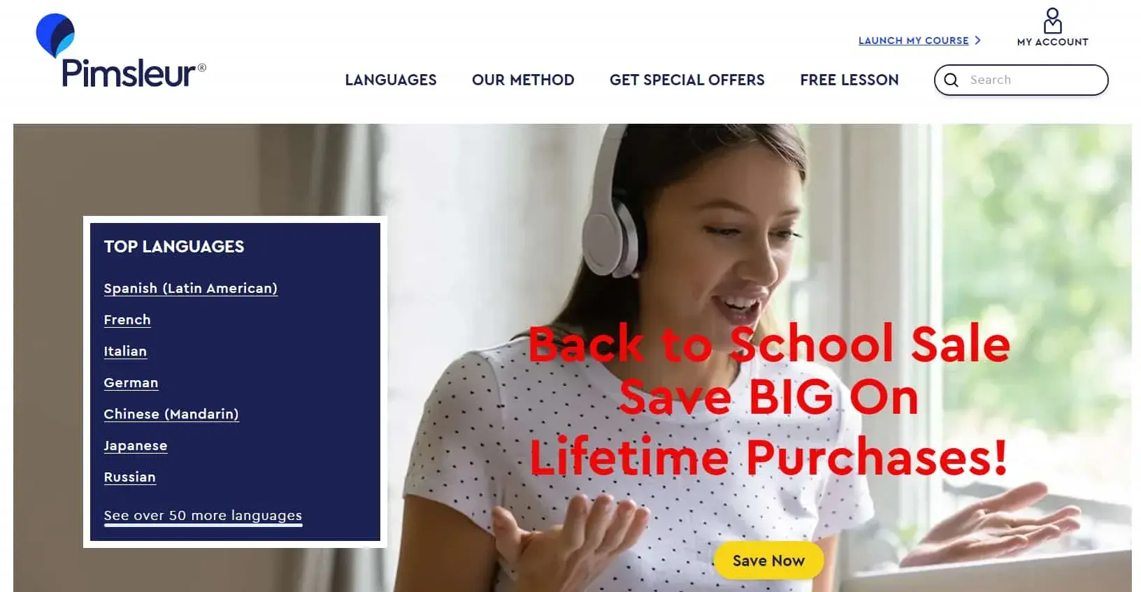 pimsleur recenzie italiană pagina principală